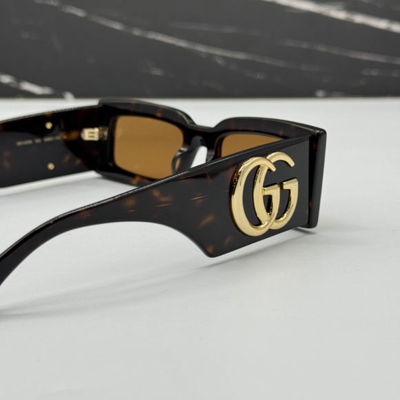NEW GUCCI HAVANA BROWN WOMEN AUTHENTIC NEW SUNGLASSES GUCCI - Picture 10 of 13